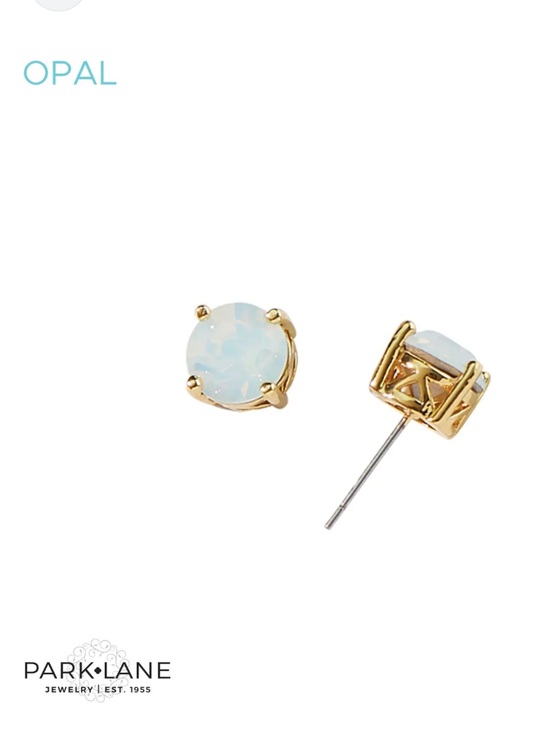 Park Lane Jewelry - Park Lane Gold-Tone Opal Stud Earrings